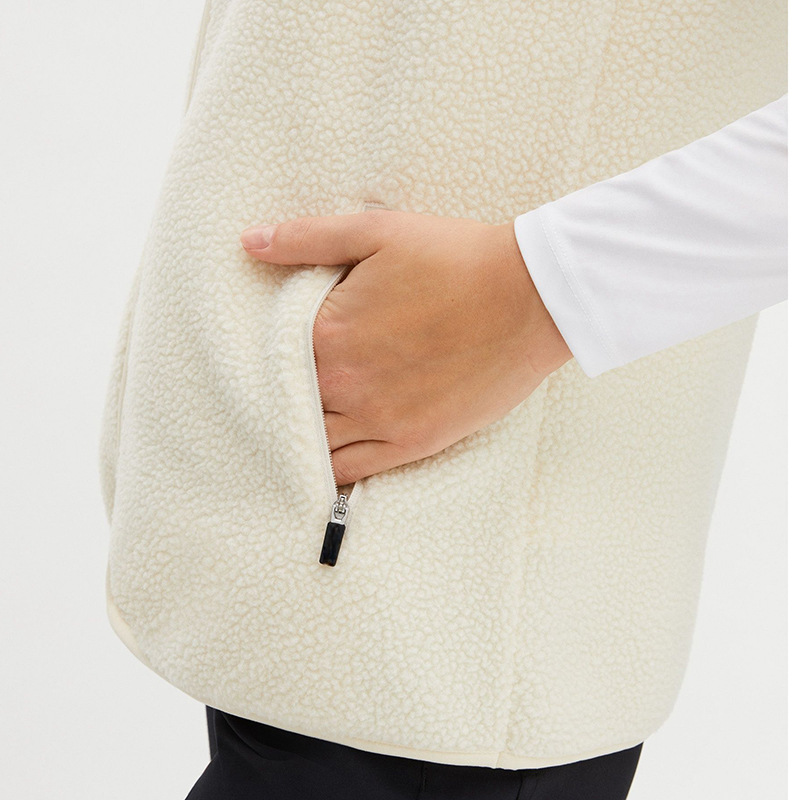 Unisex Fleece Golf Vest | Warm Winter Zip Sleeveless Gilet