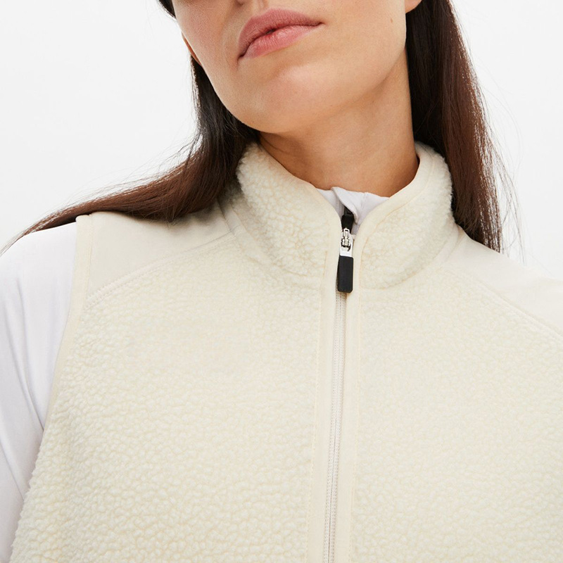 Unisex Fleece Golf Vest | Warm Winter Zip Sleeveless Gilet