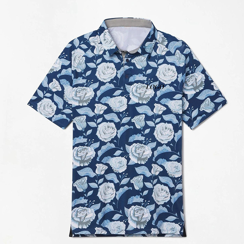 Men’s All Over Print Polyester Golf Polo