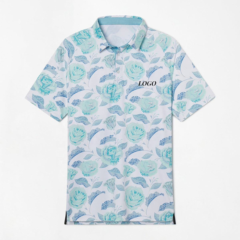 Men’s All Over Print Polyester Golf Polo